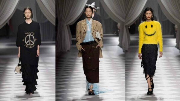 三个华人时装模特