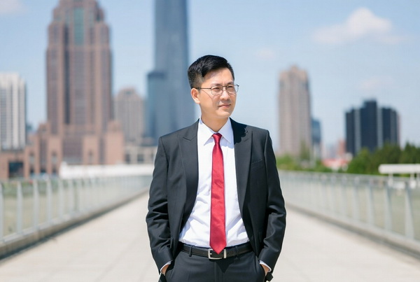 一位穿西装的华人