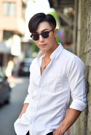 一个戴着墨镜花花公子模样的男生