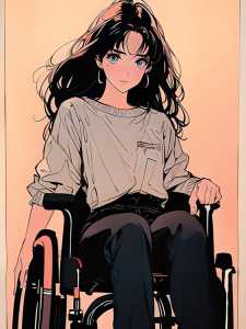 轮椅美女